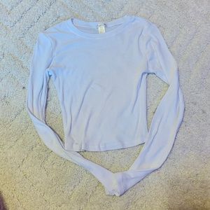 White Bozzolo Long Sleeve Top